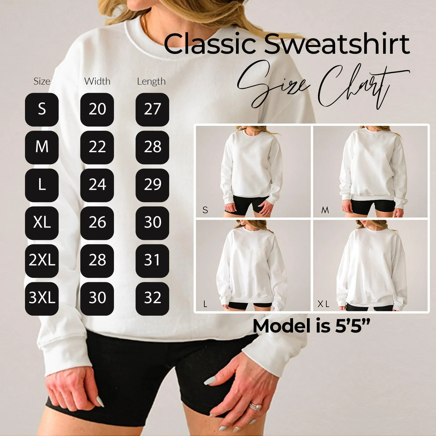 Grandma Custom Est 2023 Classic Soft Sweatshirt