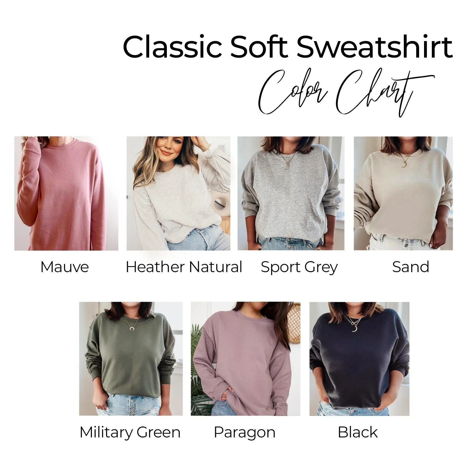 Grandma Custom Est 2023 Classic Soft Sweatshirt