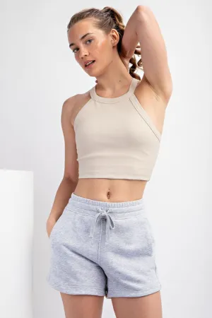 Grey French Terry Shorts