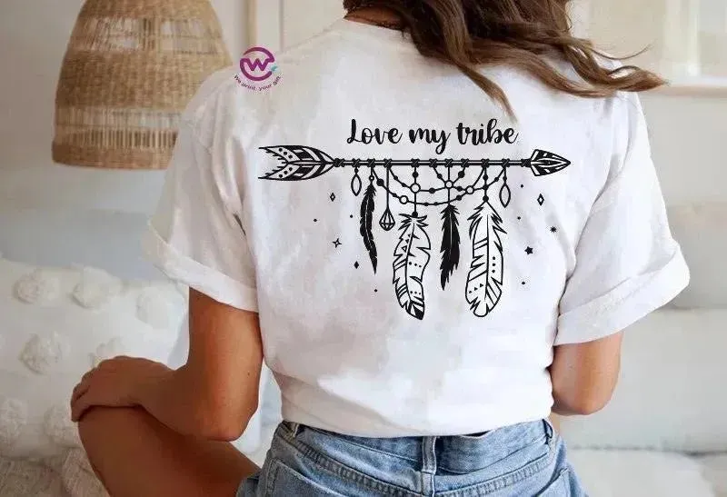 Half sleeve T-shirt -Dream Catcher-A