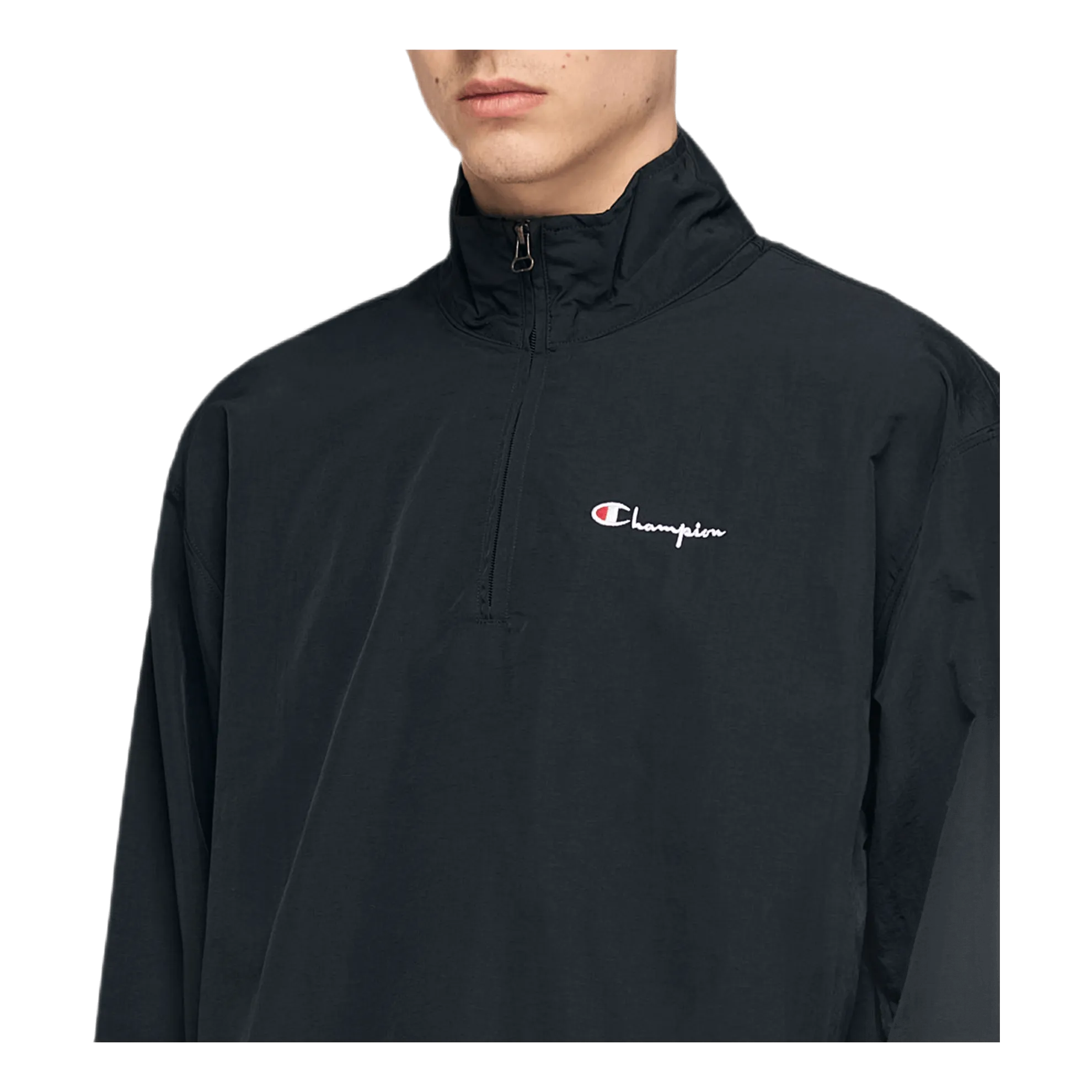 Half Zip Top Black