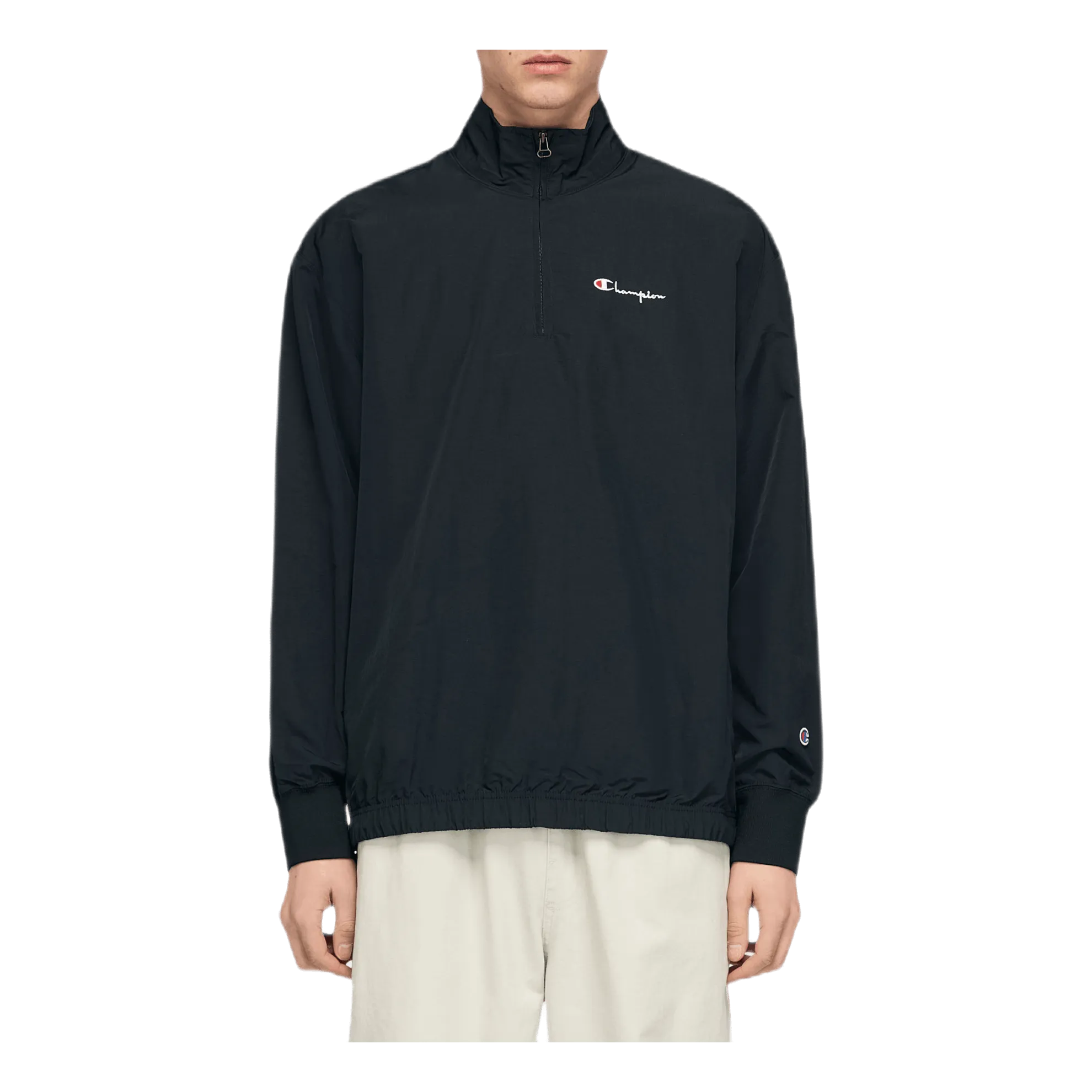Half Zip Top Black