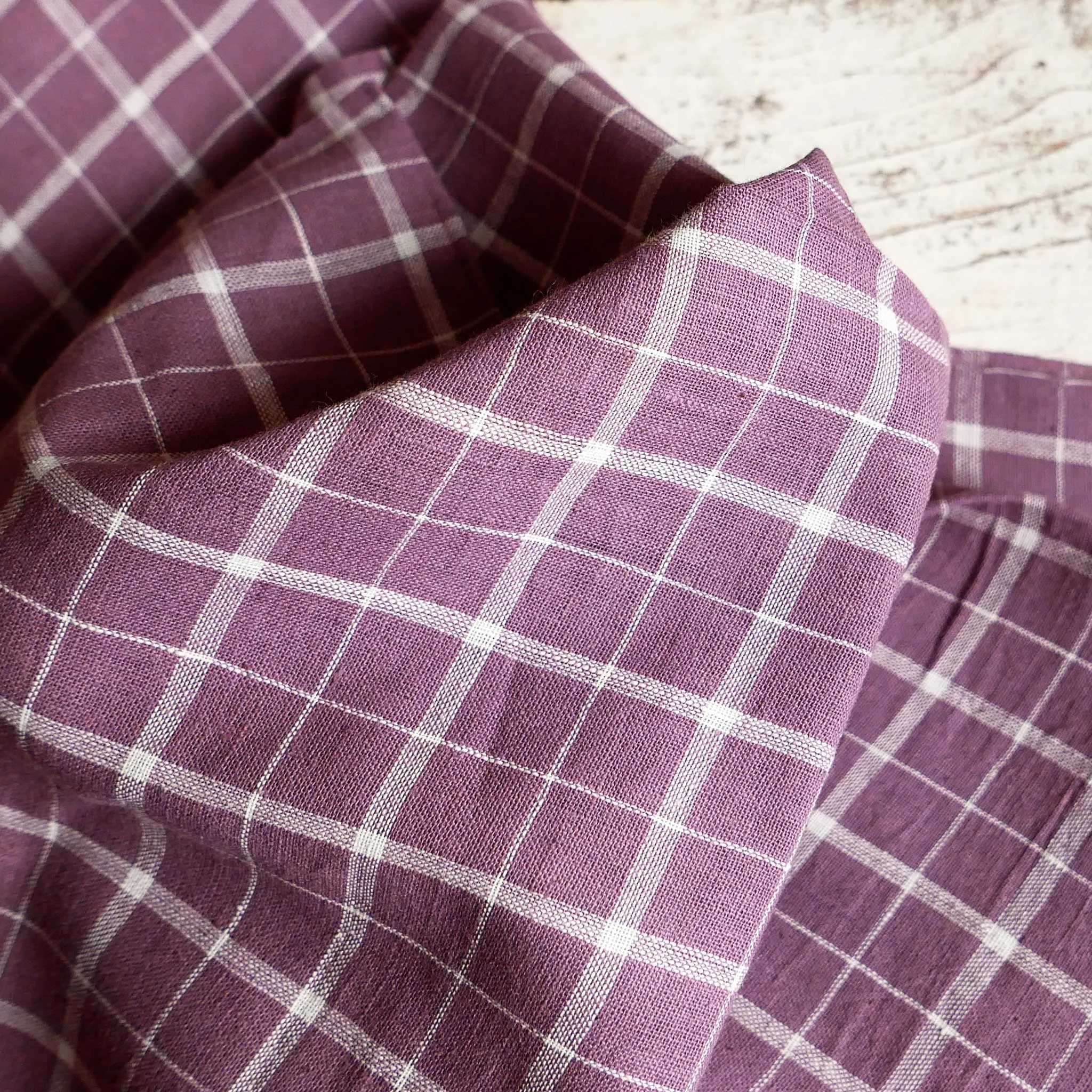Handloom Blackberry Check