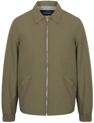 Harley Zip Through Harrington Jacket In Khaki - Tokyo Laundry