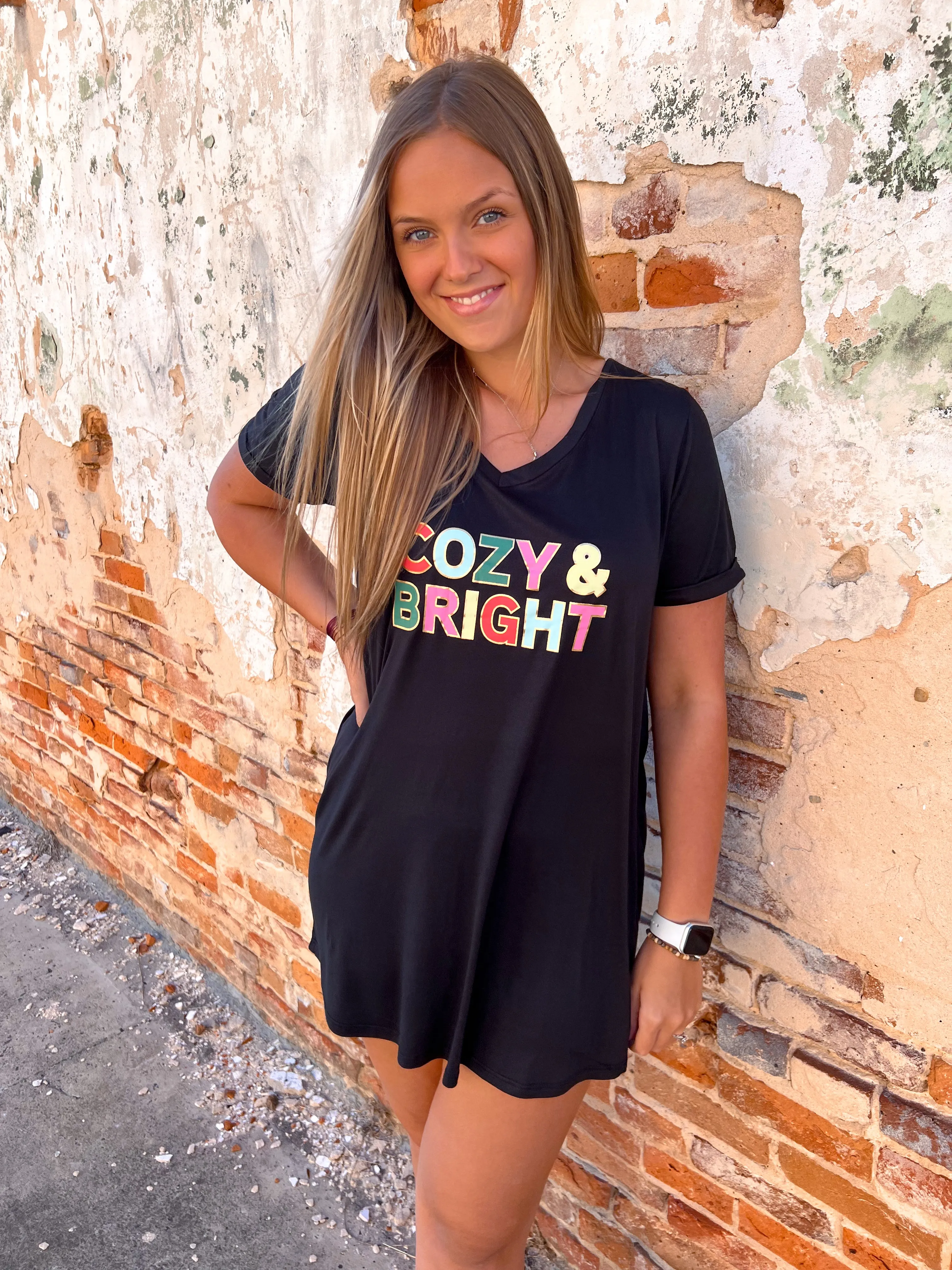 Hello Mello Holiday Sleep Shirts - Cozy & Bright