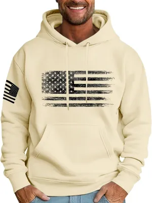 Hoodies for Men Fashion Hoodies Oversized Fleece Sweatshirts Fall Long Sleeve Pullover Big and Tall Graphic Hoodie