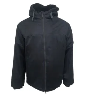 HoodLamb Men's Black Classic Hemp Hooded Parka 420 MWJ010 NWT