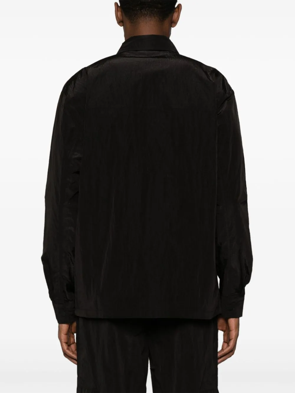 Kano crinkled-finish overshirt
