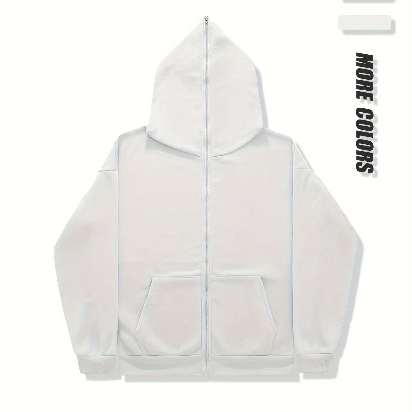 Knit Crafted, Men's Casual Zip-Up Hoodie Jacket - Soft, Comfortable Polyester, Windproof