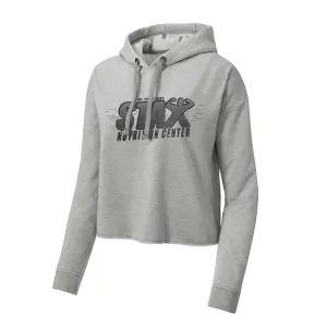 Light Grey Stax Women's Crop Top Hoodie