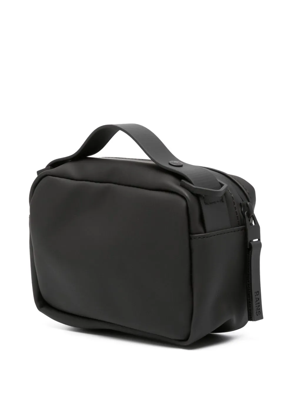 logo-debossed faux-leather shoulder bag