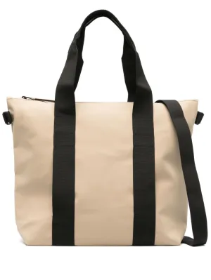 logo-debossed waterproof tote bag