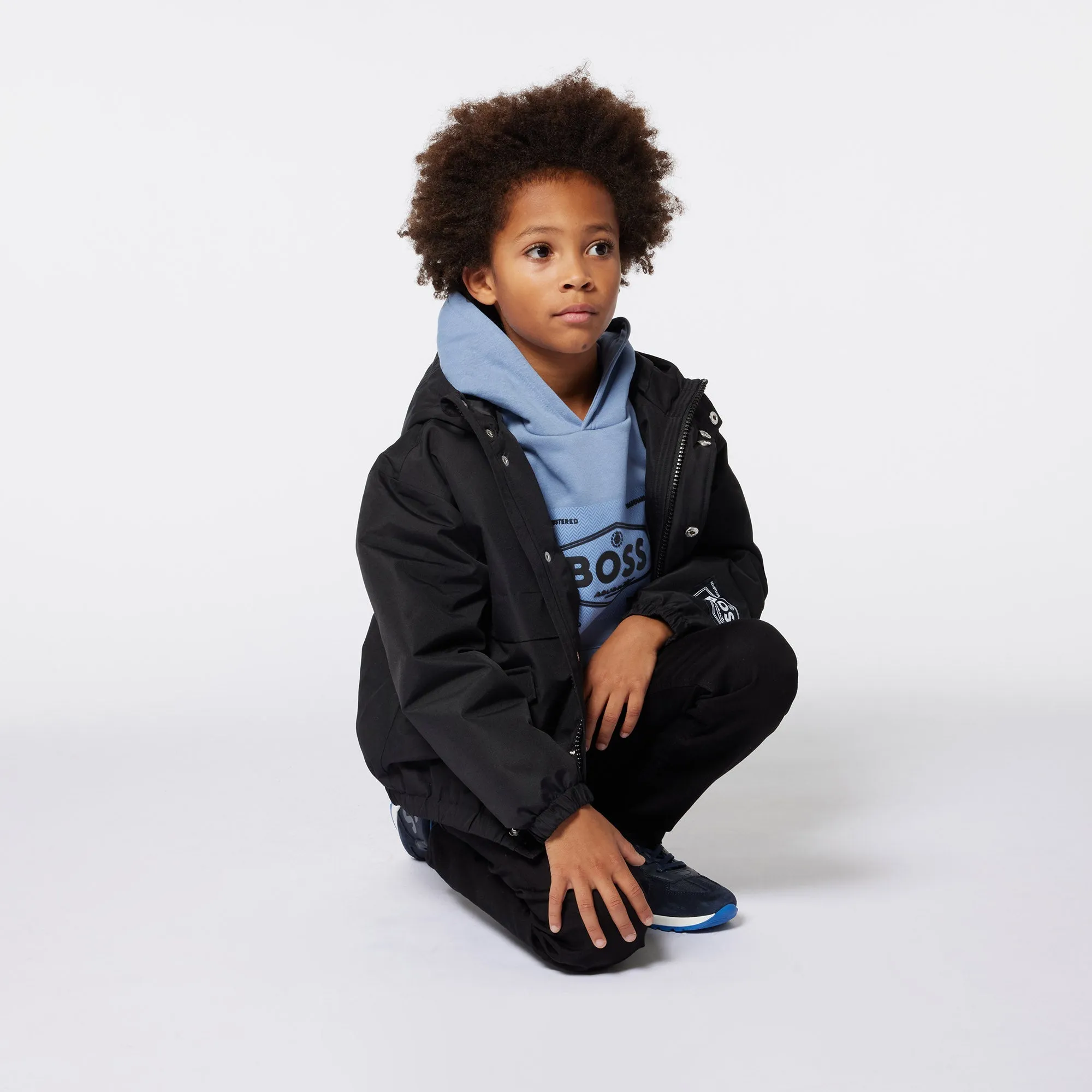 Logo Zip Hooded Jacket