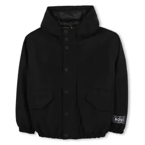 Logo Zip Hooded Jacket