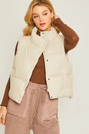 Love Tree PU Padded Vest