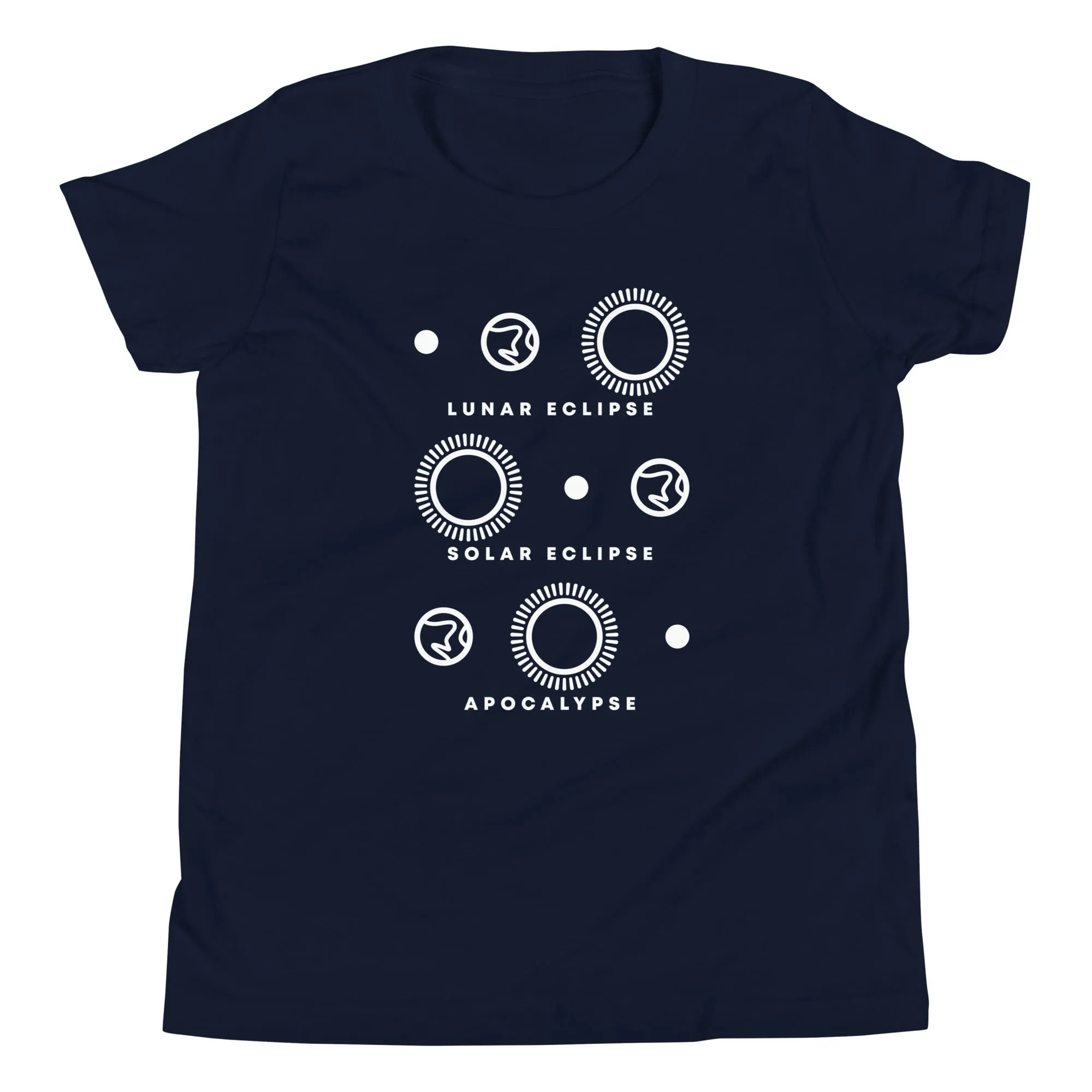 Lunar Eclipse Solar Eclipse Apocalypse Kid's Youth Tee