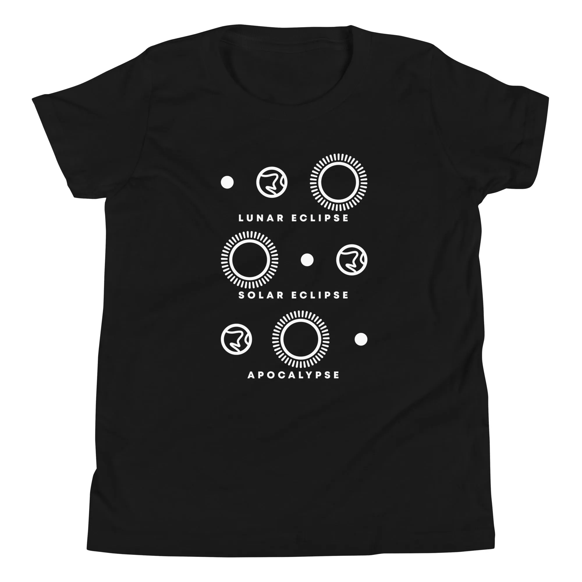 Lunar Eclipse Solar Eclipse Apocalypse Kid's Youth Tee