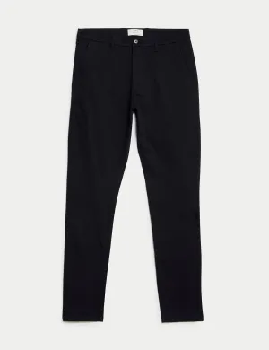 Marks & Spencer Slim Fit Stretch Chinos, Navy
