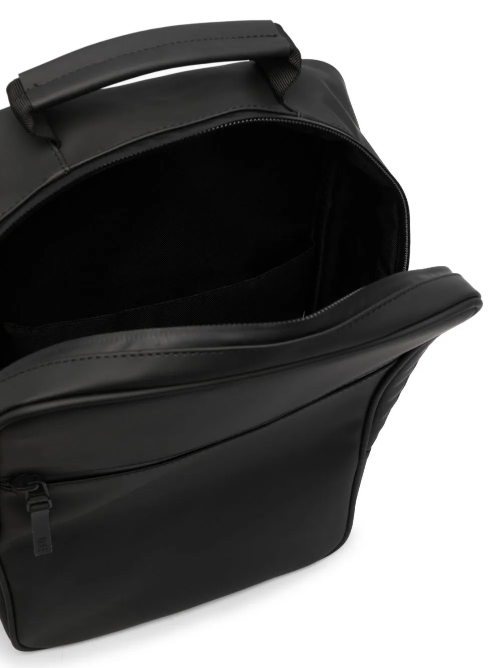 matte-finish backpack