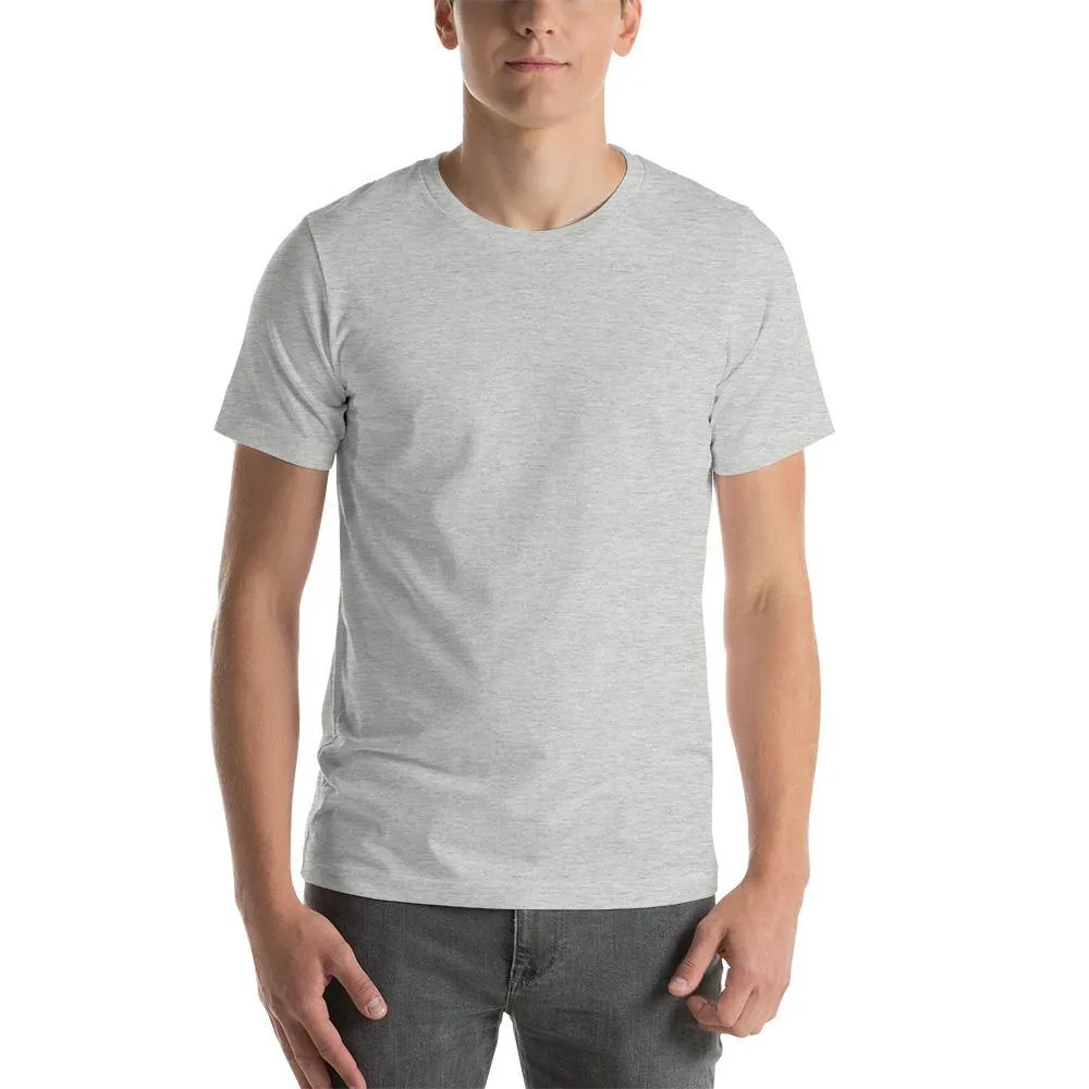 Melange Grey Plain round Neck T-Shirts