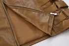 Men’s Black Sleeveless Genuine Lambskin Leather Moto Biker Waistcoat