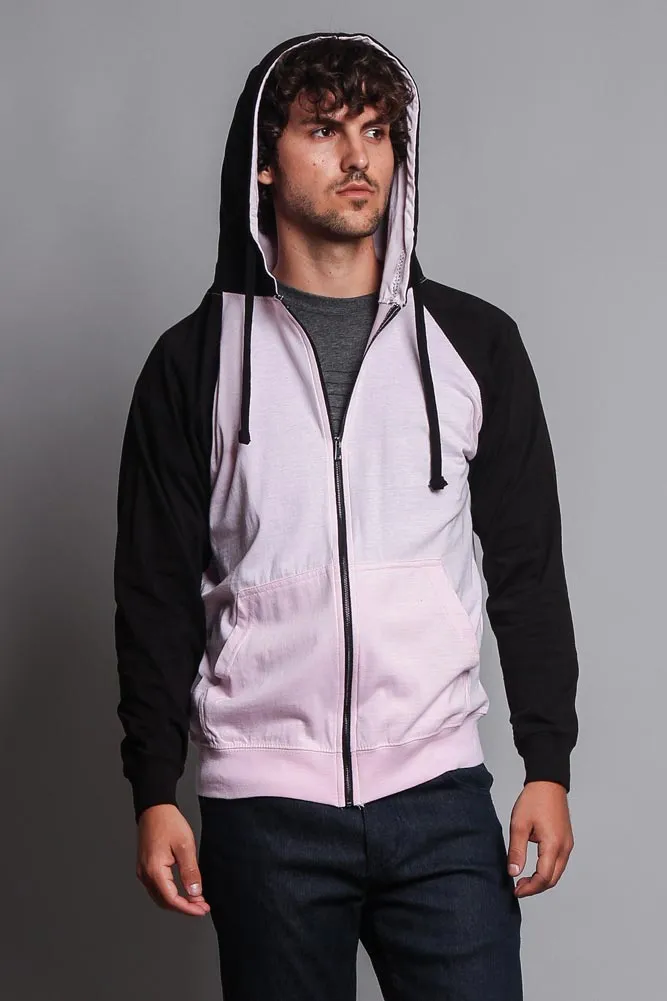 Men's Contrasting Zip Up Hoodie