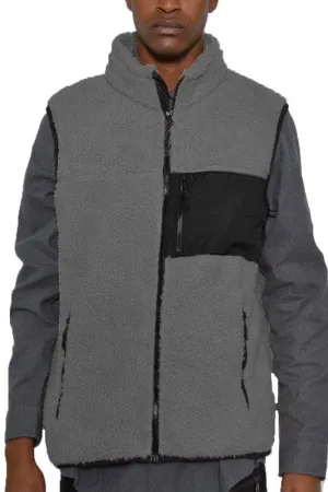 Mens Soft Padded Sherpa Fleece Vests