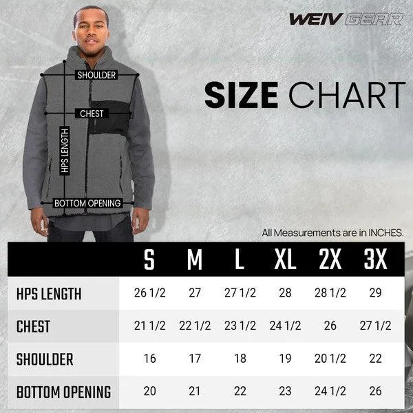Mens Soft Padded Sherpa Fleece Vests