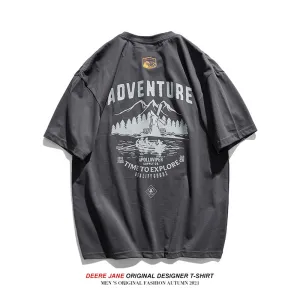 Men's T-Shirts Short-Sleeved T-shirt Men's Trendy T-shirt Summer