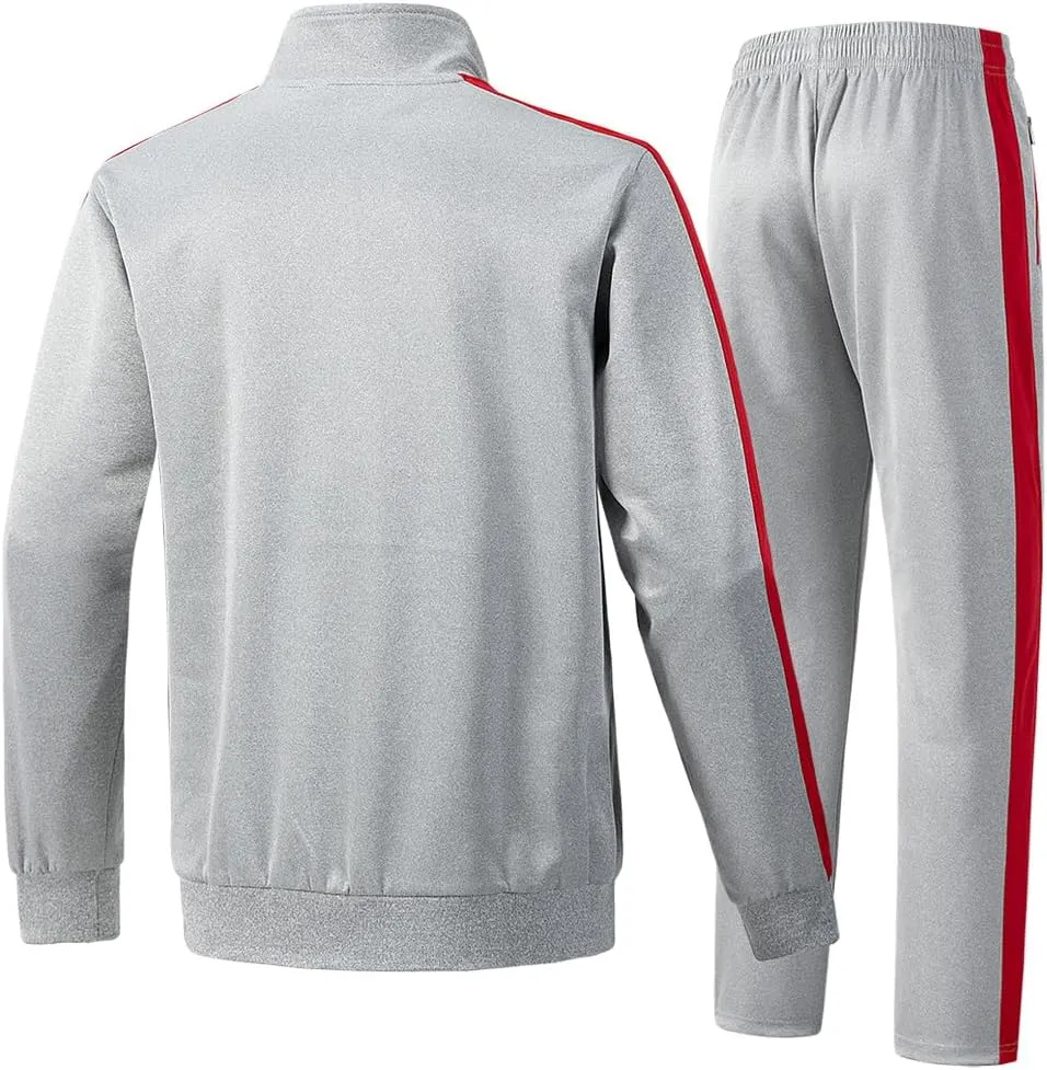 Men's Tracksuits 2 Piece Outfits Sweatsuits for Men Long Sleeve Track suits Athletic Full Zip Active Sports Sets