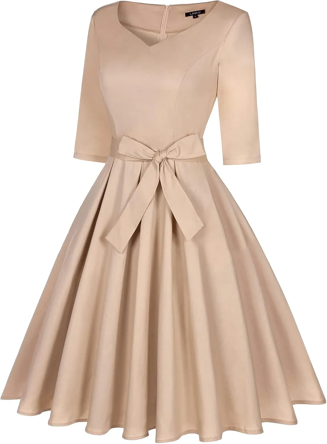 MINTLIMIT Women's 1950s Retro Vintage Rockabilly Sweetheart Cocktail Dress with Pockets