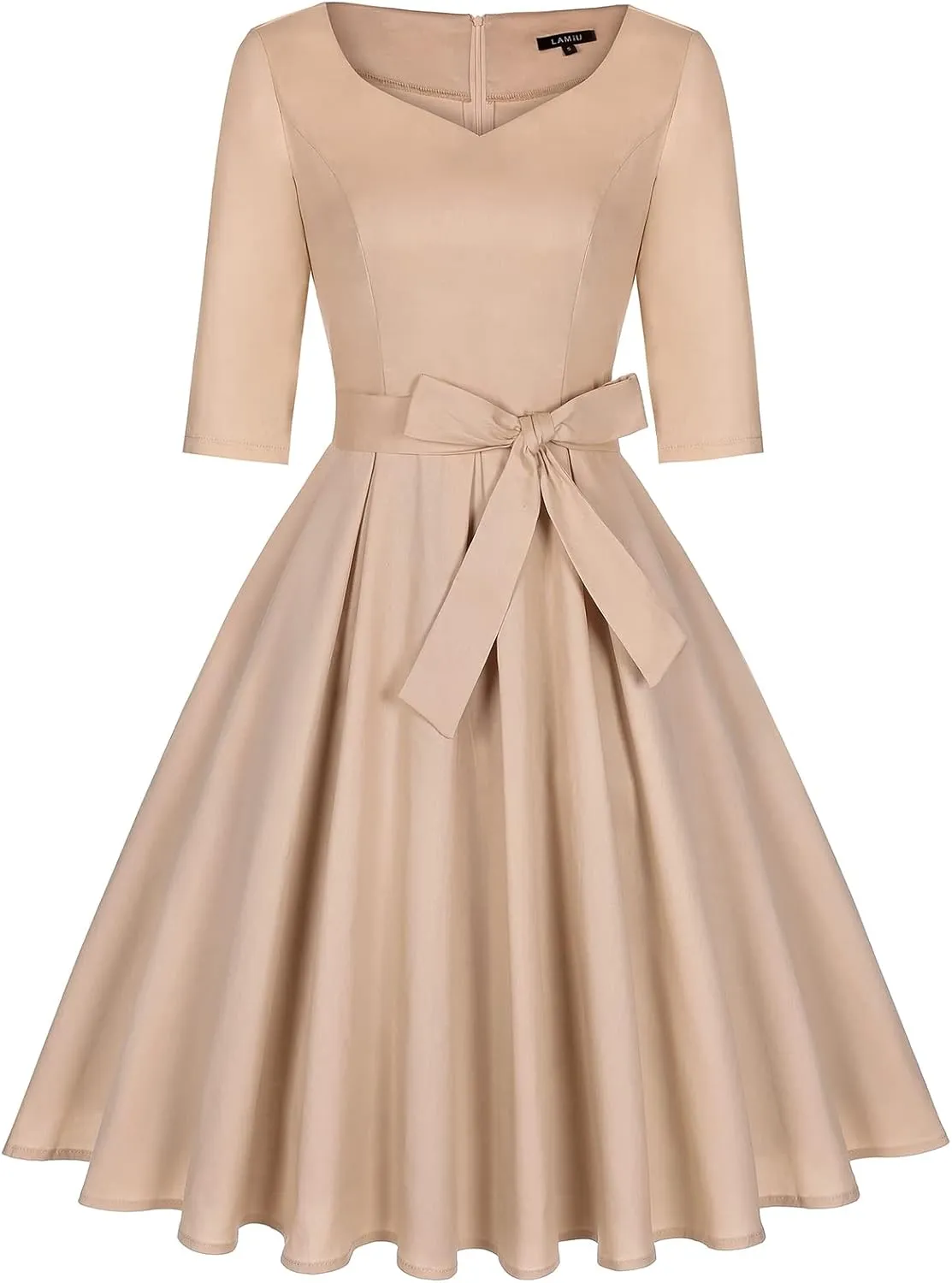 MINTLIMIT Women's 1950s Retro Vintage Rockabilly Sweetheart Cocktail Dress with Pockets