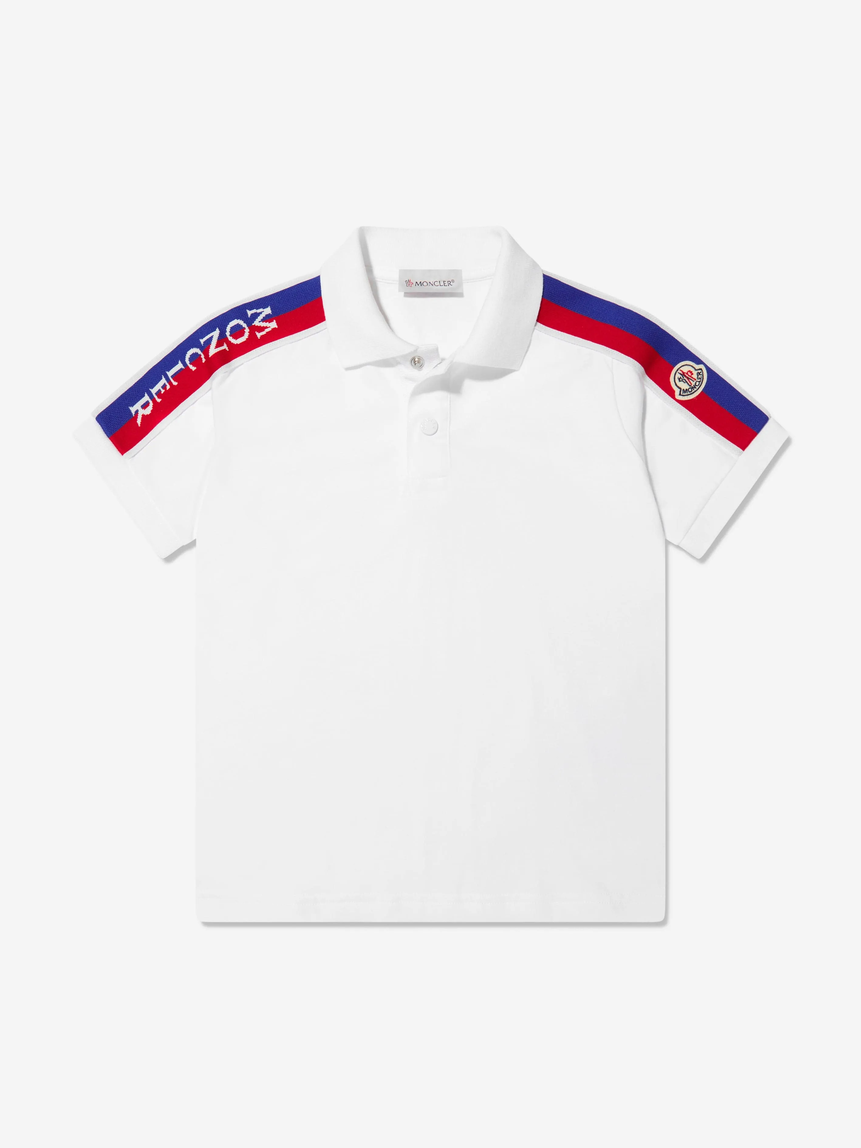 Moncler Enfant Boys Polo Shirt And Shorts Set in White