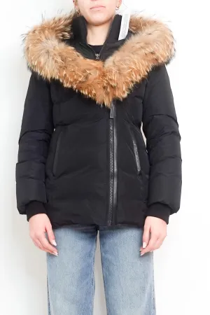 NEW Black Adali Puffer jacket with hood RRP £1200