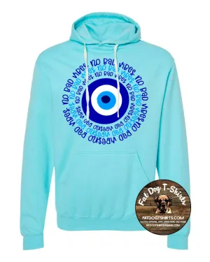NO BAD VIBES HOODIE-SKY BLUE-new!