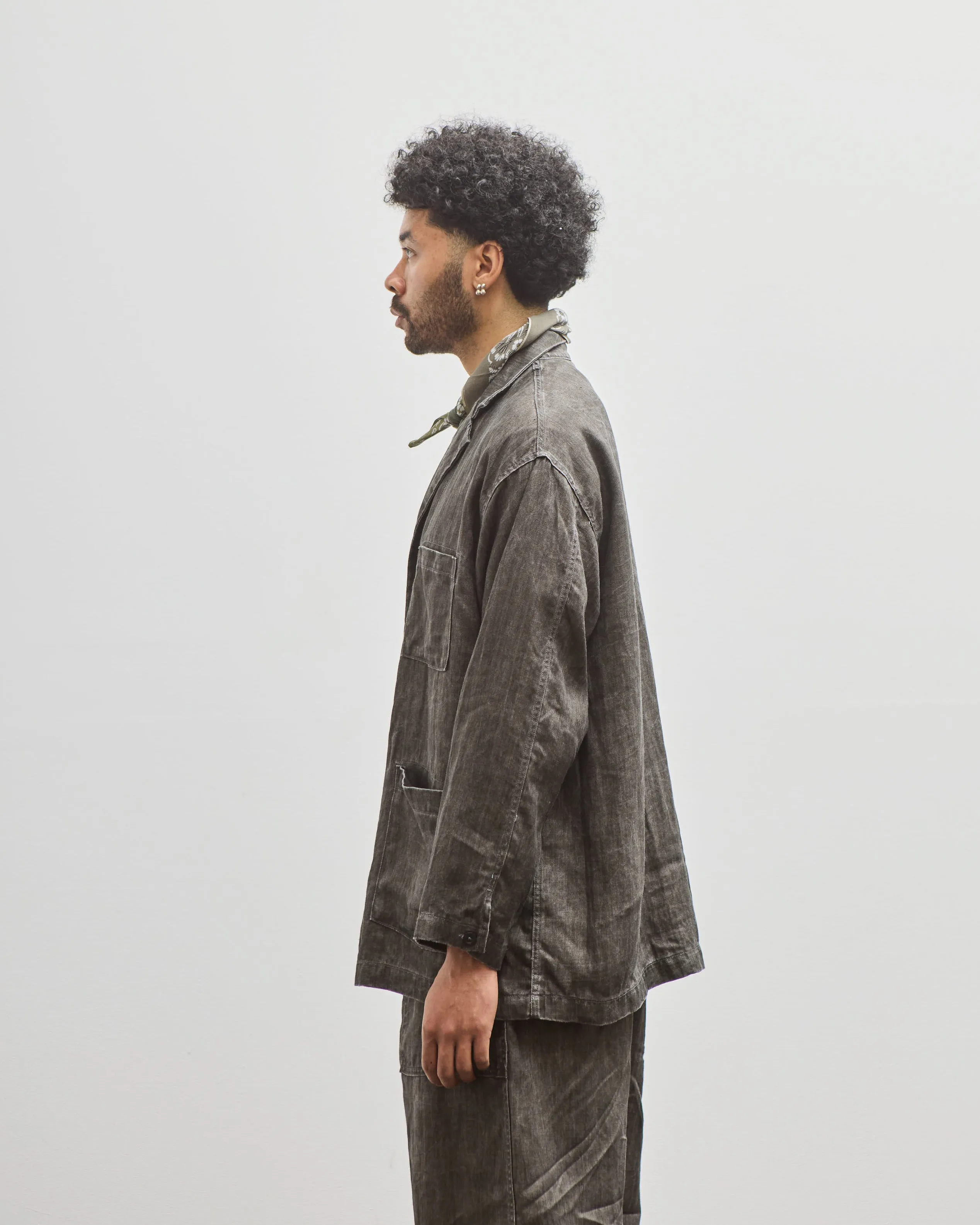 orSlow Simple Work Jacket, Charcoal Grey