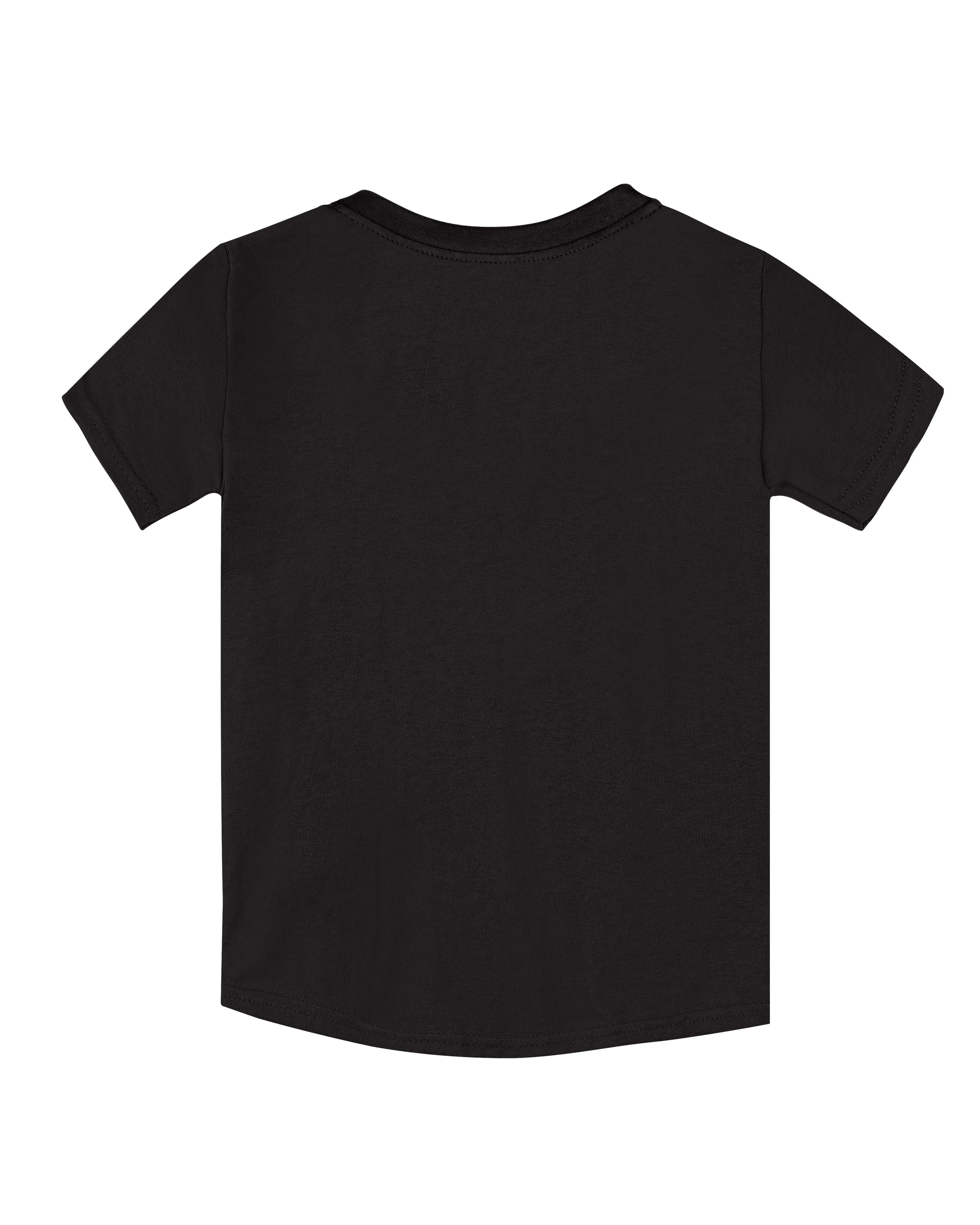 Pack of 2 Black-I'D Rather Be Flying & White-Hello Print Cotton T-shirt