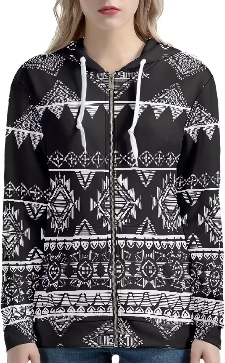 Poceacles Hoodies for Women Zip Up Jacket Coat Long Sleeve Shirt Hooded Cardigan Sweatshirt Fall Outfits Streetwear