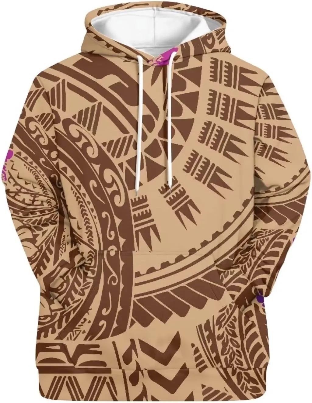 Polynesian Tribal Clothing Samoan Fijian Tapa Floral Print Hoodies Custom Women's Hoodies Sweatshirt for Women