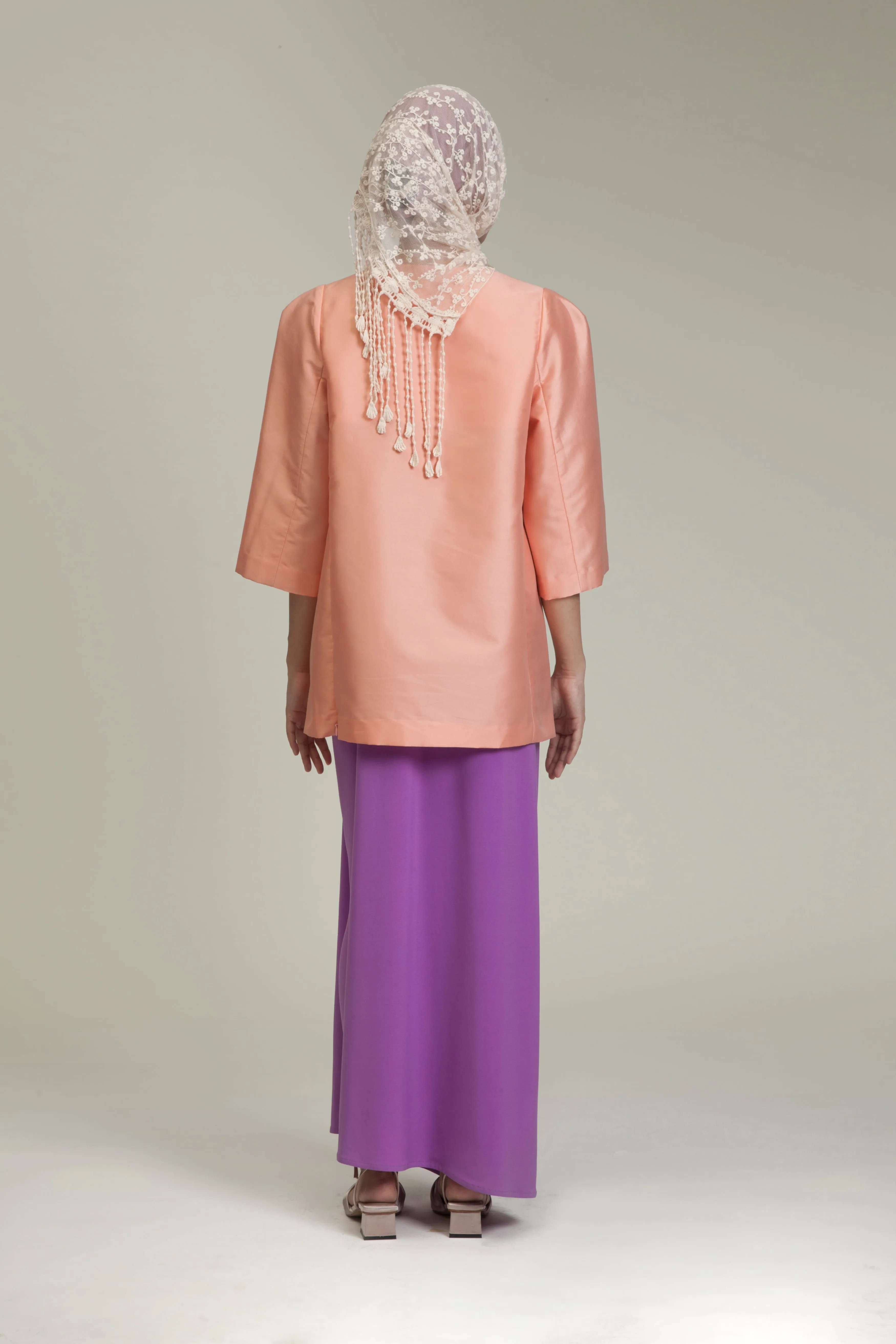 Purple Lycra Sarong Pants