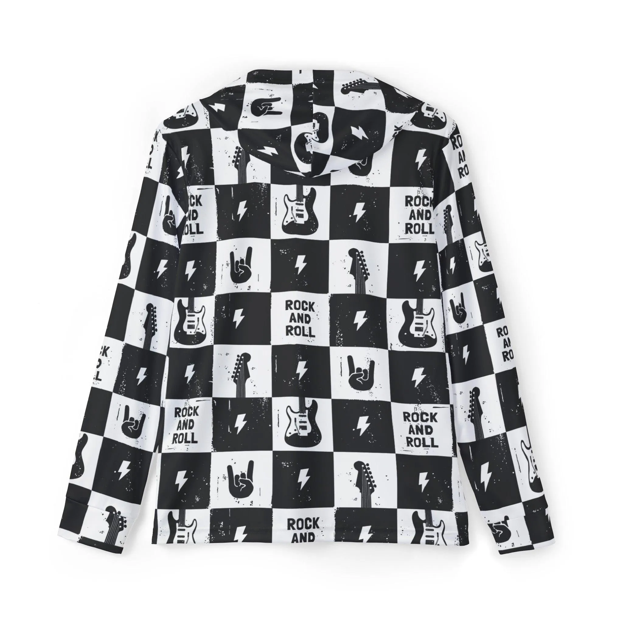 Rock And Roll Squares Men's Sports Warmup Hoodie