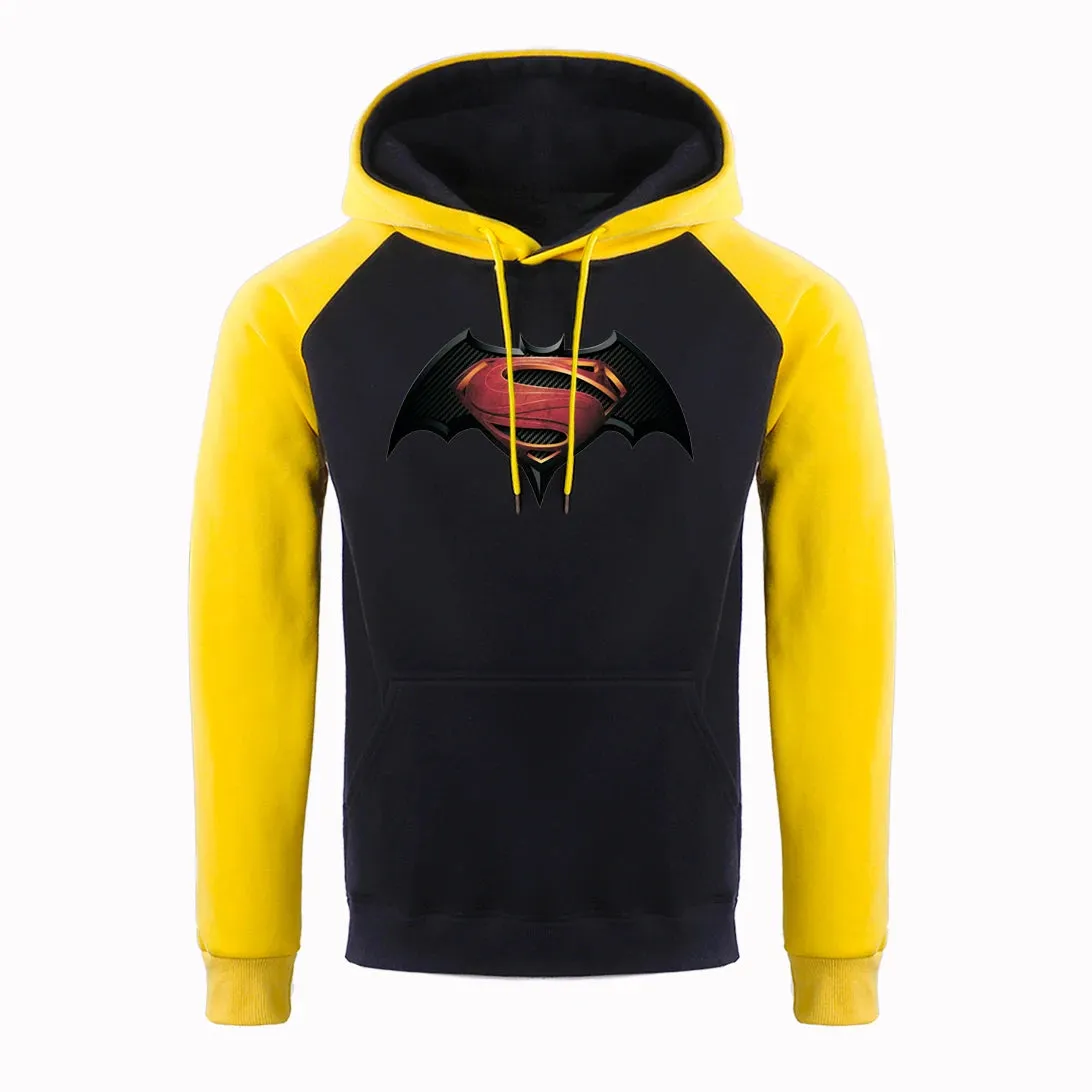 S Pattern On Bats Printing Hoodies Men Casual Comfortable Hoody Loose Fleece Hip Hop Clothes Fashion Pullovers Streetwear Man