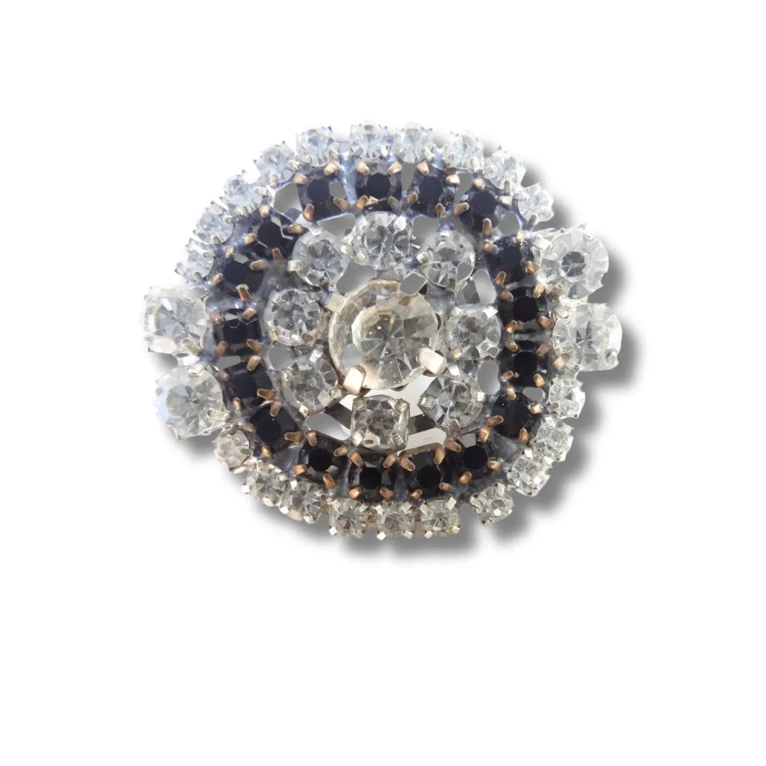 Shank back glass button