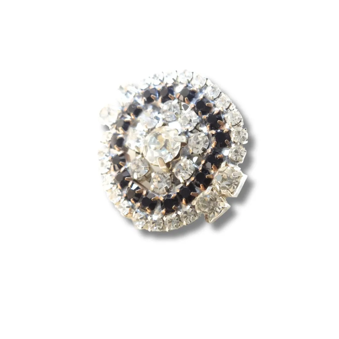 Shank back glass button