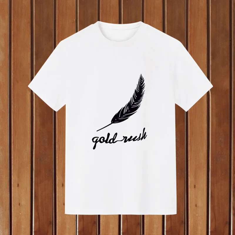 Short Sleeve T-Shirt Trendy Summer Round-Neck Student Slim Look T-Shirt