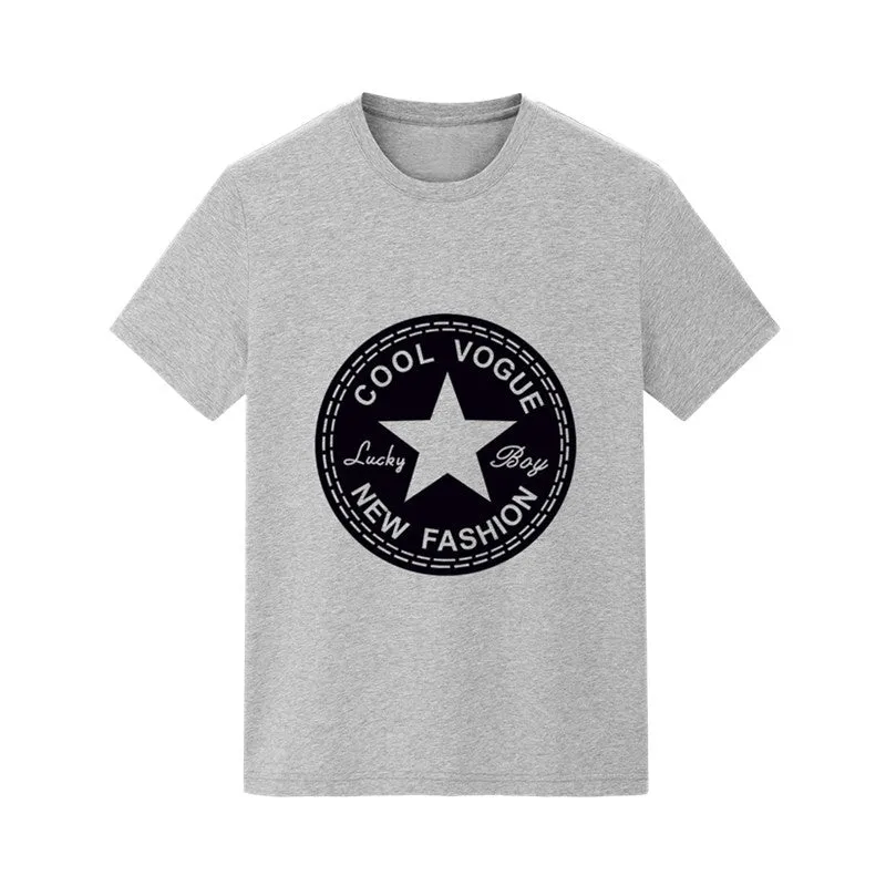 Short Sleeve T-Shirt Trendy Summer Round-Neck Student Slim Look T-Shirt