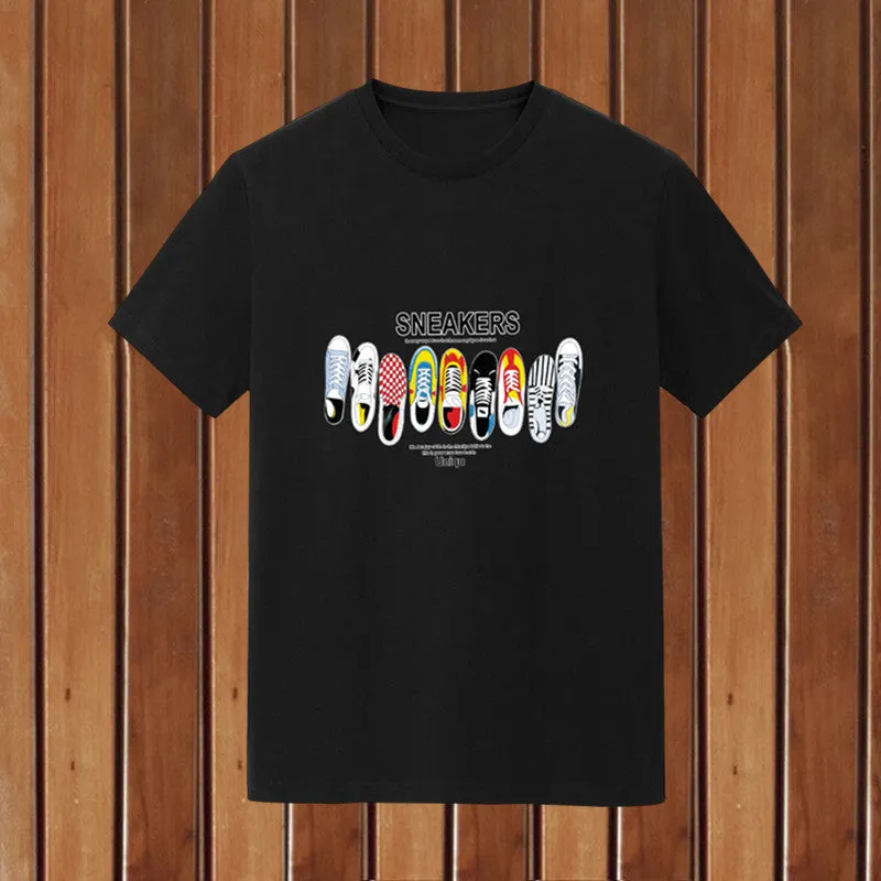 Short Sleeve T-Shirt Trendy Summer Round-Neck Student Slim Look T-Shirt