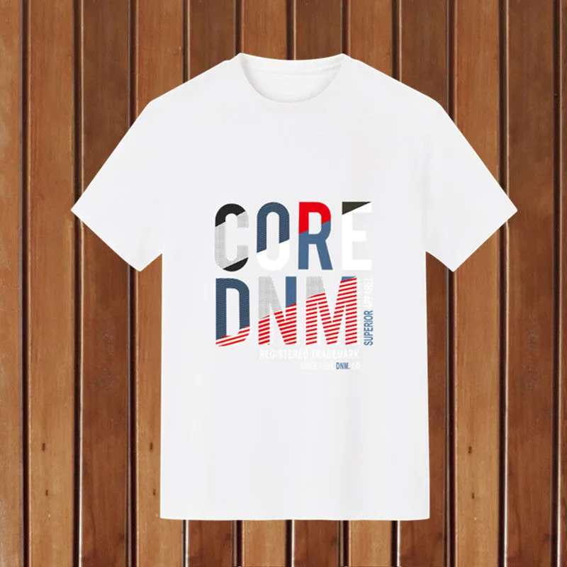 Short Sleeve T-Shirt Trendy Summer Round-Neck Student Slim Look T-Shirt