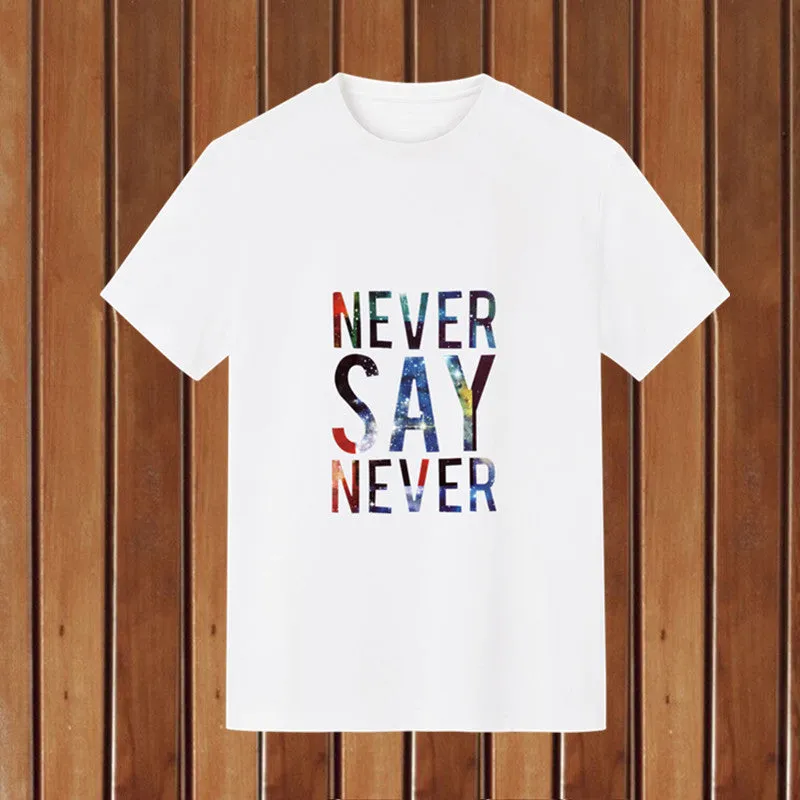 Short Sleeve T-Shirt Trendy Summer Round-Neck Student Slim Look T-Shirt