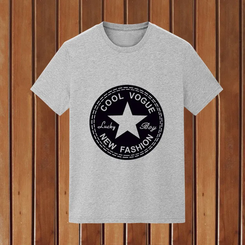 Short Sleeve T-Shirt Trendy Summer Round-Neck Student Slim Look T-Shirt